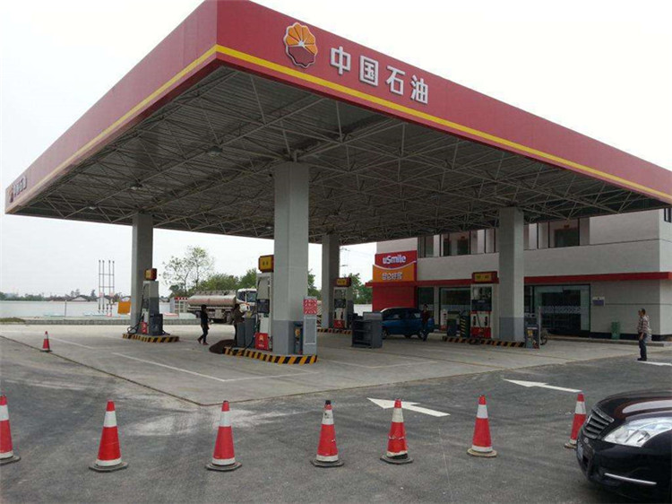 信阳加油站钢结构网架案例20