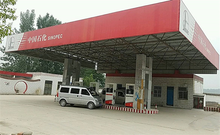 信阳加油站钢结构网架案例5